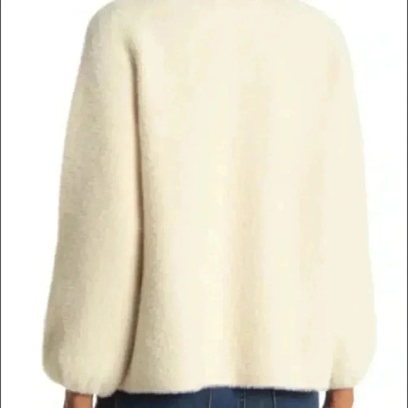Max Studio Faux Fur Puffed Sleeve Jacket - Picture 3 of 11